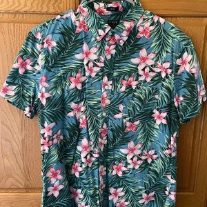 JCrew Hawaiian short sleeve button down - Size L
